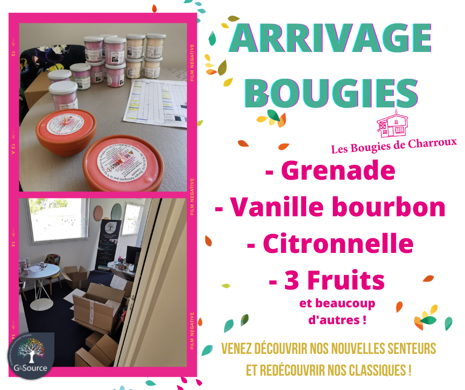 ARRIVAGE BOUGIES